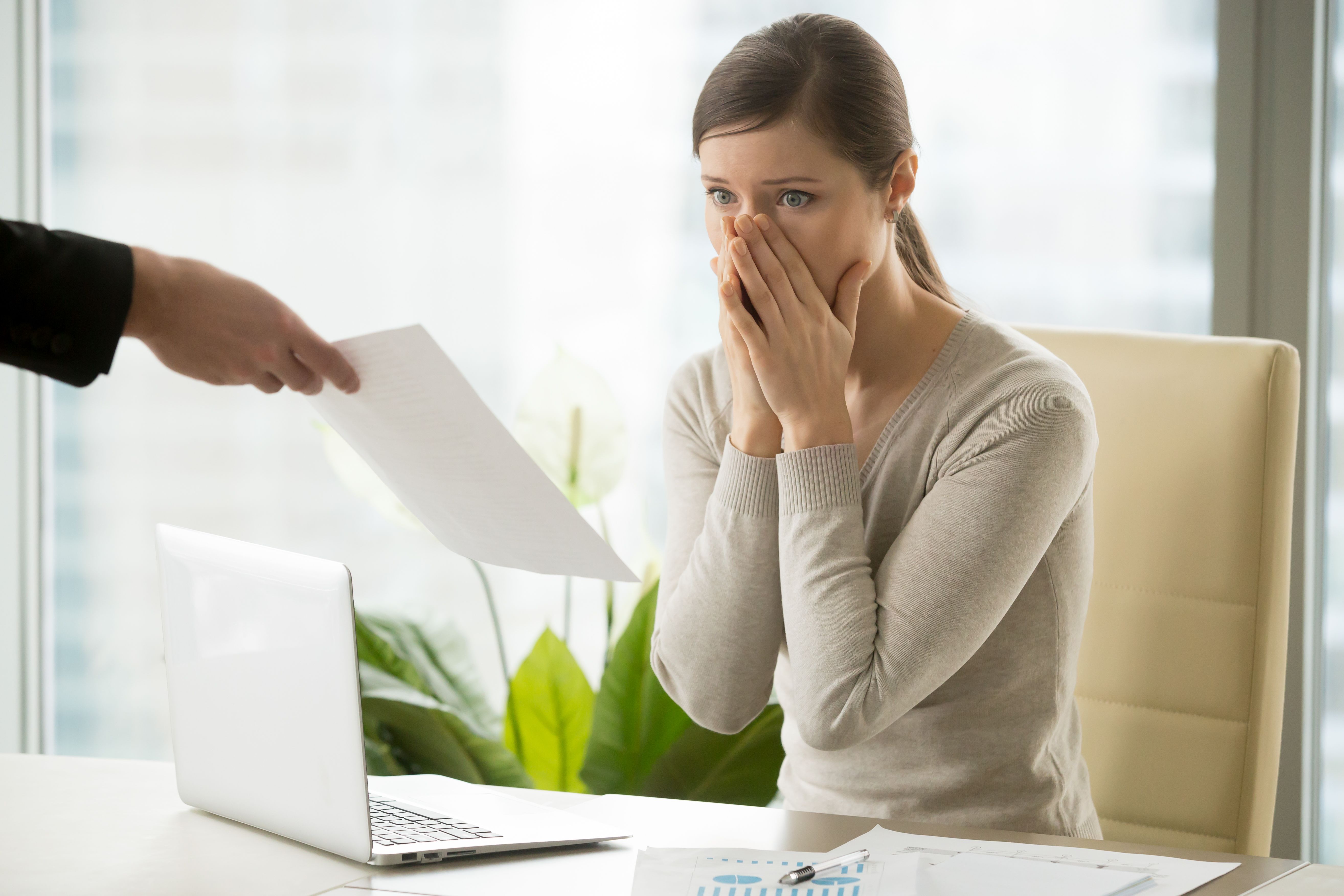 Disturbi dell'adattamento causati da problemi sul lavoro.