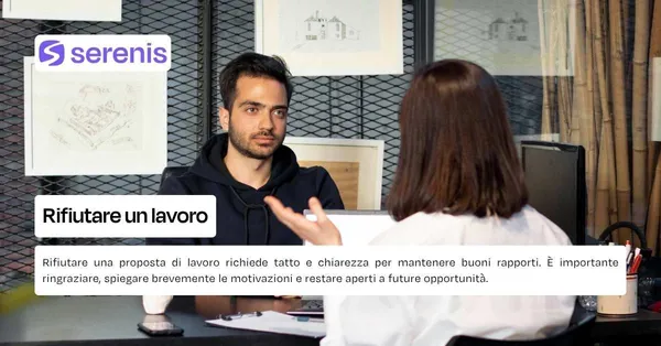 Come rifiutare una proposta di lavoro