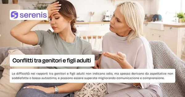 Conflitti tra genitori e figli adulti