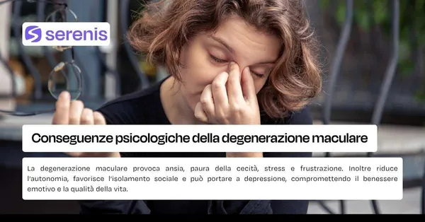 Conseguenze psicologiche della degenerazione maculare
