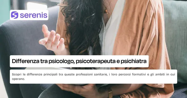 Differenza psicologo, psicoterapeuta e psichiatra