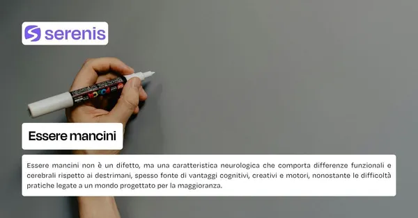 Essere mancini.