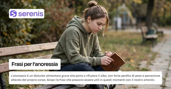 Frasi per l'anoressia
