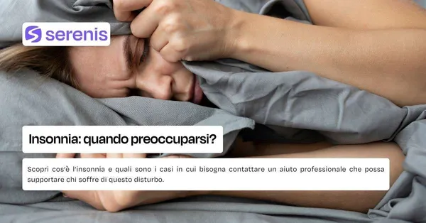 Insonnia quando preoccuparsi