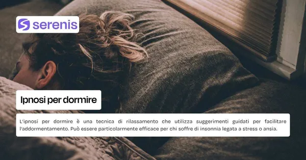 Ipnosi per dormire