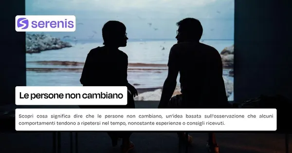Le persone non cambiano