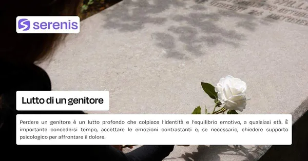 Lutto di un genitore