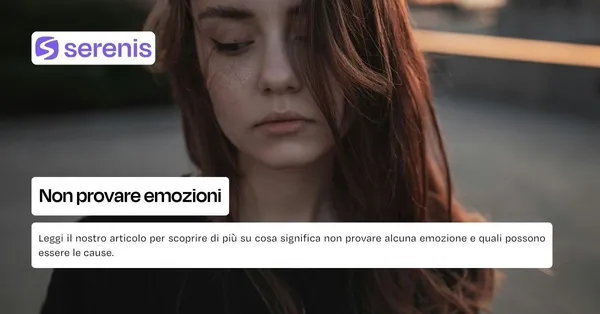 Non provare emozioni