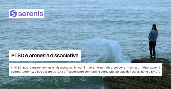PTSD e amnesia dissociativa.