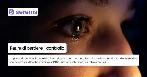 Paura di perdere il controllo.