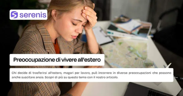 Persona preoccupata di vivere all'estero