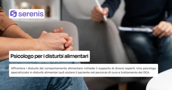 Psicologo per i disturbi alimentari