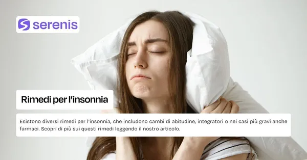 Rimedi per l'insonnia